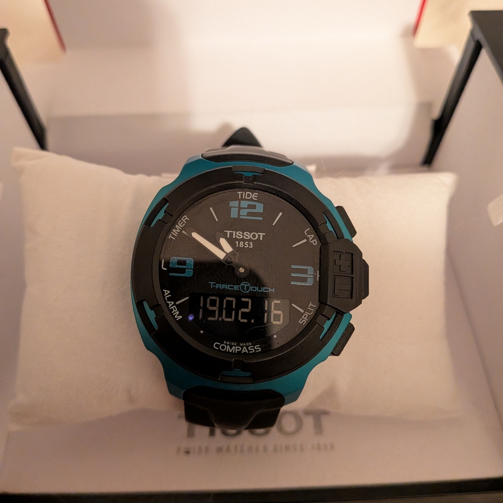 Tissot Black and Blue Smartwatch